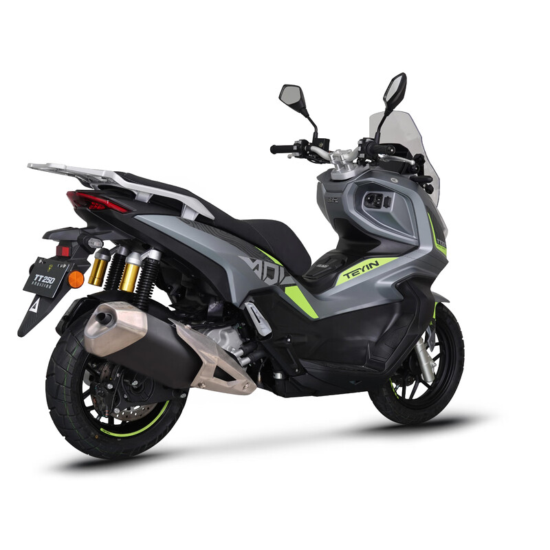 TEYIN TT250ADV fuel scooter long-distance motorcycle Loncin water-cooled engine cement gray 12-month interest-free