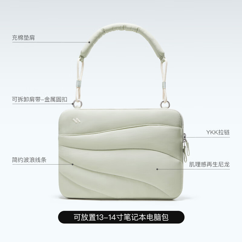 InateckWind Cloud Computer Bag 13/14-inch Notebook Shoulder Sleeve Bag Apple MacBook Bag Vibrant Tundra