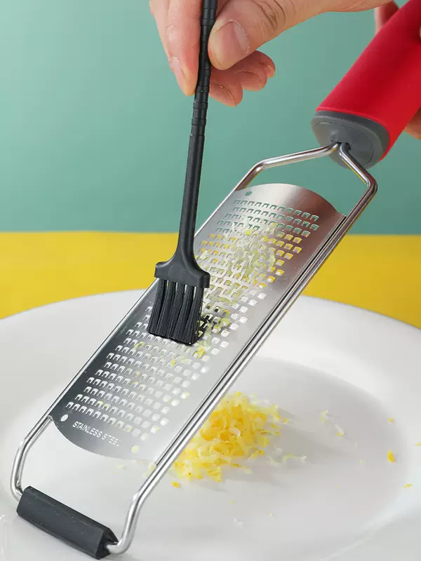 Yusenyi stainless steel cheese cheese scraper multi-functional 304 chocolate lemon slice planer black (comes with small brush)