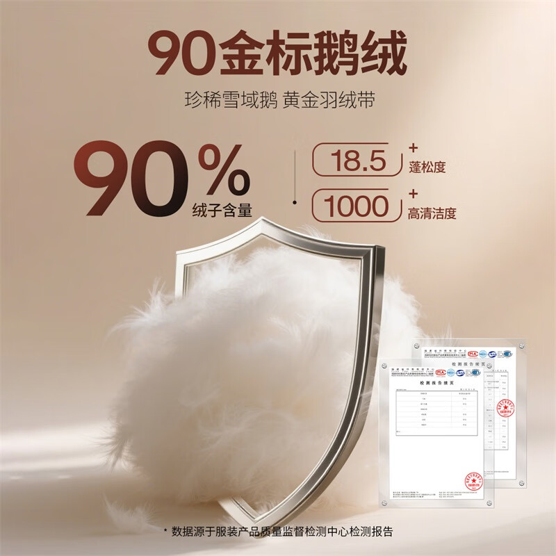 Dances with Wolves Gold Label Goose Down & Graphene Baseball Collar Warm Waterproof Down Jacket Men 001 Black L