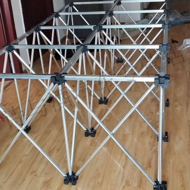 Mo Peng spider leg workbench reinforced galvanized steel spider leg rock slab workbench woodworking bricklayer tile glass marble processing platform retractable portable multifunctional rock slab shelf woodworking stainless steel 15 legs 1.2 meters wide 2.34 meters long by 70 centimeters high