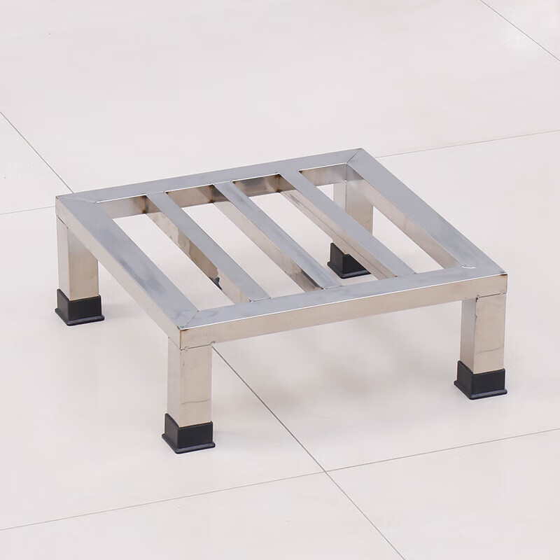 LeRui stainless steel thickened base refrigerator moisture-proof elevated flower pot bracket storage rack fish tank bracket tray 30*30*10 thickened