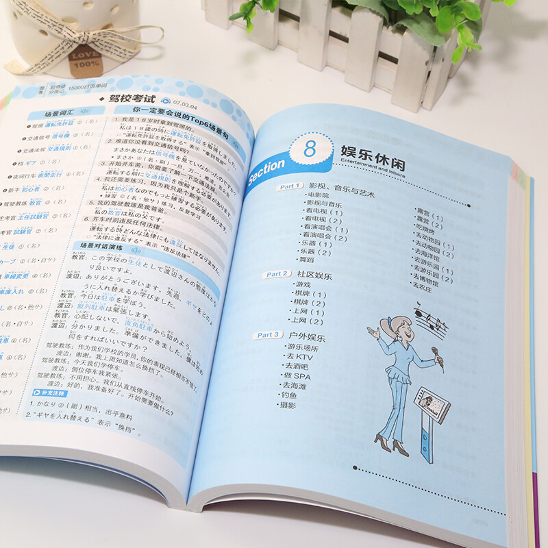 Getting started with Japanese from scratch + learning 15,000 Japanese words and vocabulary (set of 2 volumes in total, scan the QR code to receive free audio) - Angxiu Foreign Language