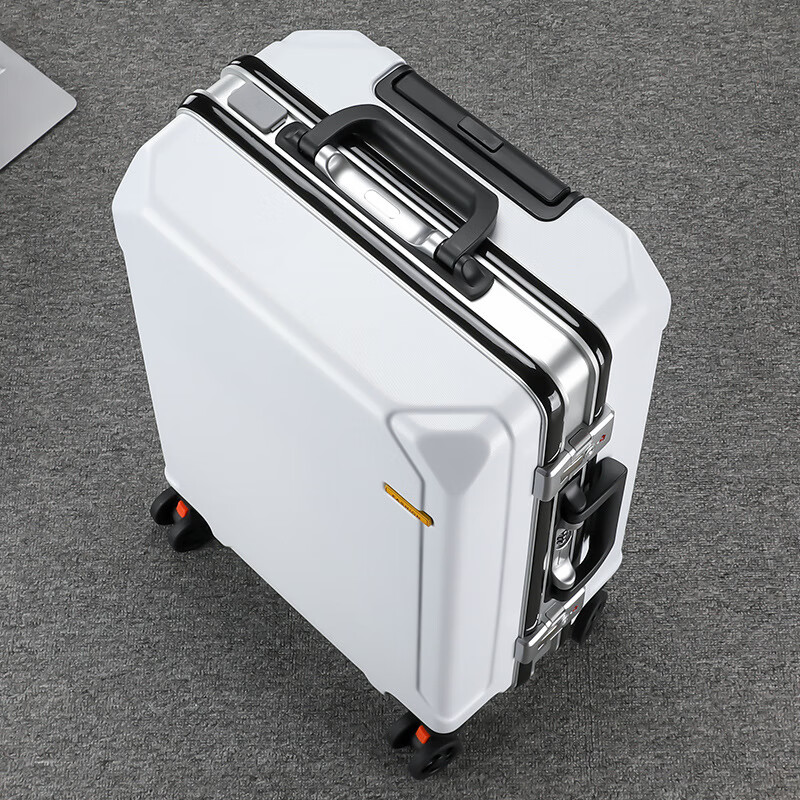 Xiaomi Li high-end suitcase can seat 22 people, suitcase for men and women, 20 boarding suitcase, college student business large capacity, 26 trolley case, supreme aluminum frame model, dark gray 24 inches, gold size