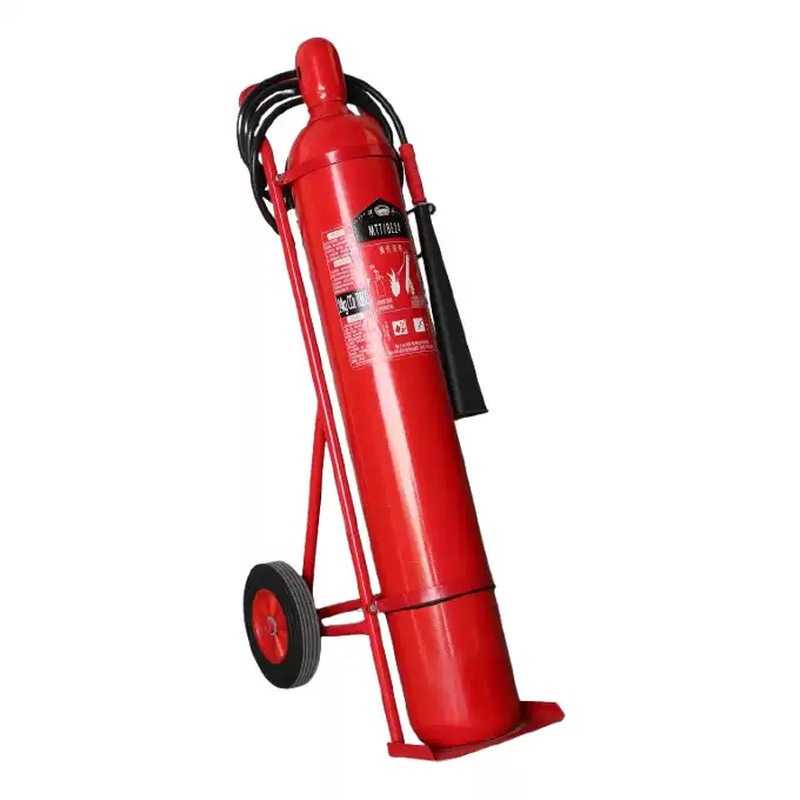 Huaihai portable carbon dioxide fire extinguisher cart dry ice 235710kg30kg24kg alloy steel Xuzhou MTT/BE24kg carbon dioxide alloy steel
