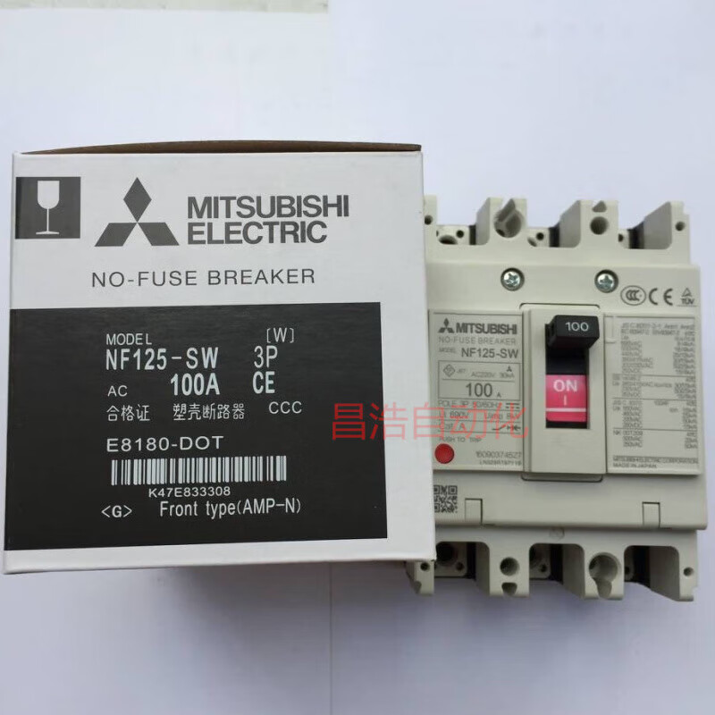 Original Mitsubishi circuit breaker 3P50A63A80A100A125A air switch NF125-CW 50A