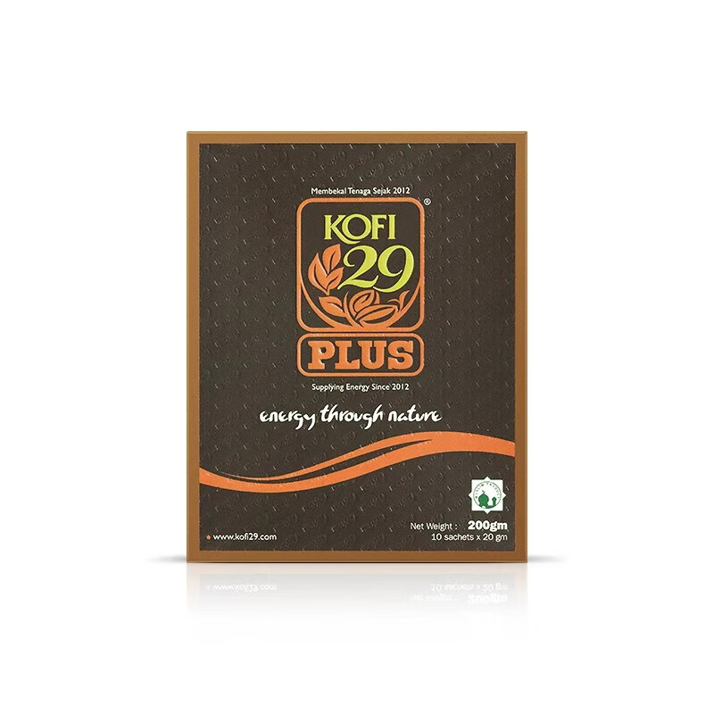 KOFI Malaysian coffee kofi Plus 29 Tongkat Ali plant herbal maca nourishing energy for men only 10 packs/1 box kofiplus 29 discount pack