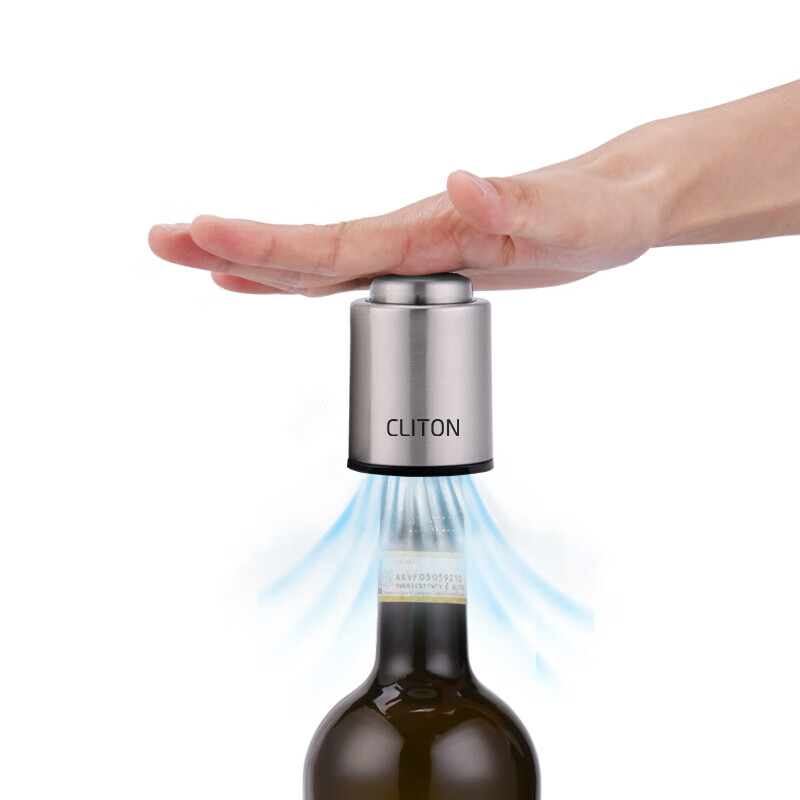 CLITON red wine stopper 304 stainless steel vacuum red wine stopper red wine bottle stopper wine preservation sealing stopper