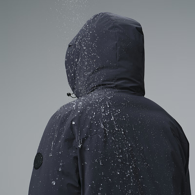 Lilang Waterproof Down Jacket Men's Mid-Length Winter Jacket Hooded Outdoor Commuting Business Men 2025 New Warm Clothes