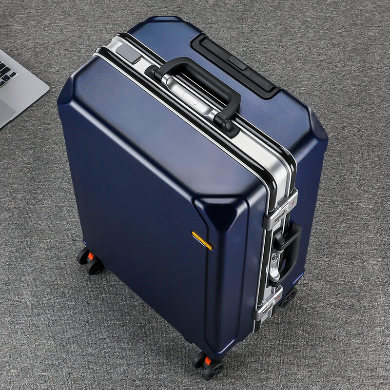 Xiaomi Li high-end suitcase can seat 22 people, suitcase for men and women, 20 boarding suitcase, college student business large capacity, 26 trolley case, supreme aluminum frame model, dark gray 24 inches, gold size