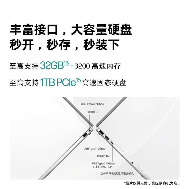 99% new HP Sharp 15 Core version 15.6-inch thin and light laptop (Intel Core5-120U 16G 1TB fingerprint one year door-to-door) gray national subsidy