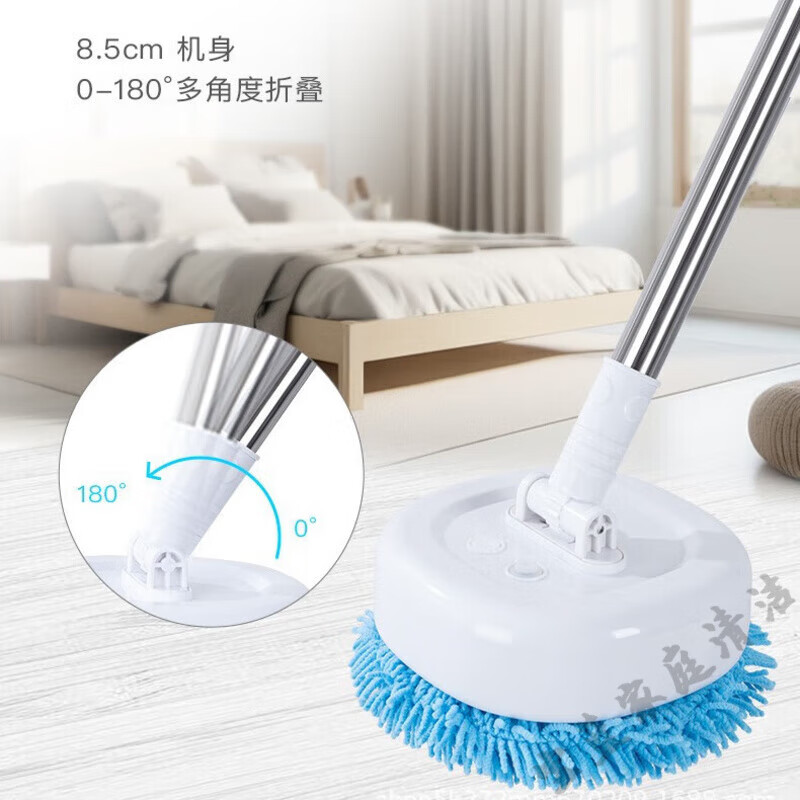 Electric window cleaning robot, glass cleaning artifact, household wireless retractable mop for wall shed ceiling car cleaning, blue multi-functional full set of wireless cleaning + (total cleaning 2 cloths)