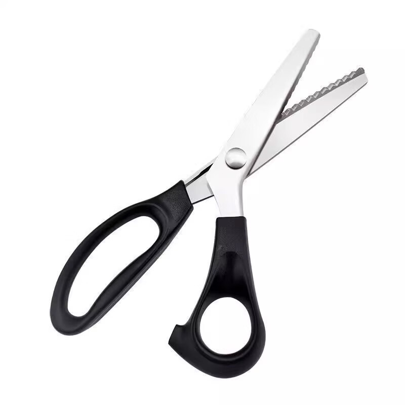 No. 1 factory overlock embossed lace scissors dog tooth sawtooth tailor triangle wavy fabric fabric cutting sharp special scissors