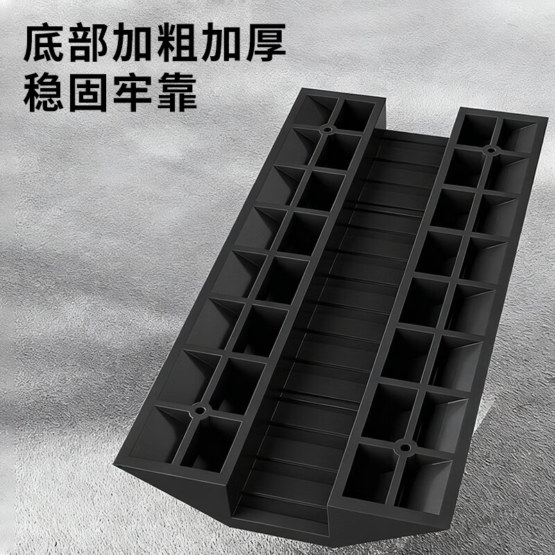 BAIGE bridge-type wire trough threshold pad double-sided slope pad along the slope line board cable protection speed bump step pad slot diameter 8*12