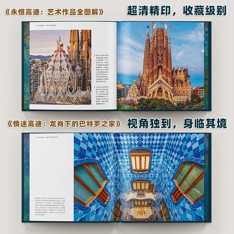 Gaudí's Art Works Fully Illustrated Brushed-Edge Collector's Edition (Set of 2 Volumes)