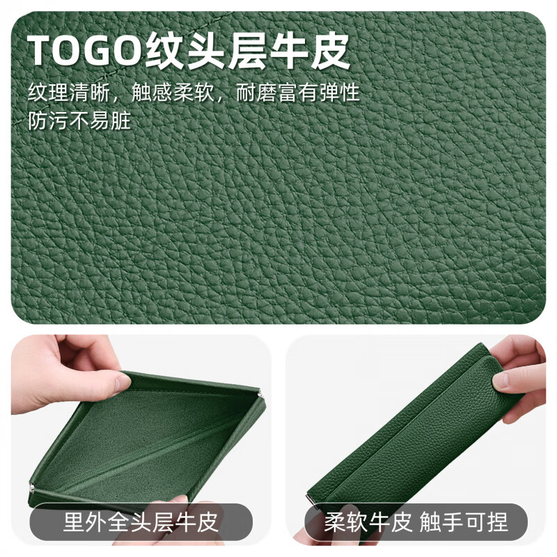 Banyanu 2025 New Genuine Leather Women's Wallet Women's Large Capacity Cowhide Storage Bag Women's Simple Portable Coin Purse Women Gray-Long Style_(First Layer Cowhide)