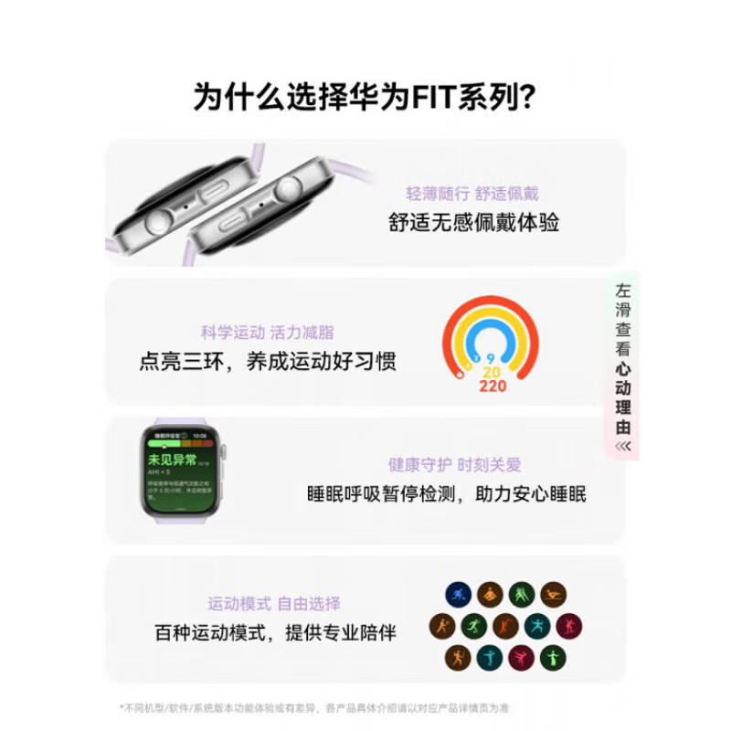 Huawei Valentine's Day Gift Smart Watch FIT4 Sports Bracelet Running Bluetooth Call Blood Oxygen Heart Rate Monitoring Emotion Management Fashion New Product Birthday Gift for Men and Women High-end Customized FIT 4 Yuedong White + White Color Woven Watch Strap.