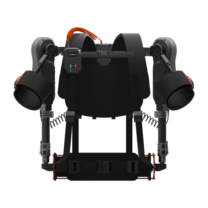 Aosha intelligent electric upper-limb exoskeleton robot carries heavy objects to assist firefighting, rescue, logistics and warehousing. Smart motorized armor. Wearable assistive exoskeleton for rehabilitation. Human body assistance. FIT-U Pro