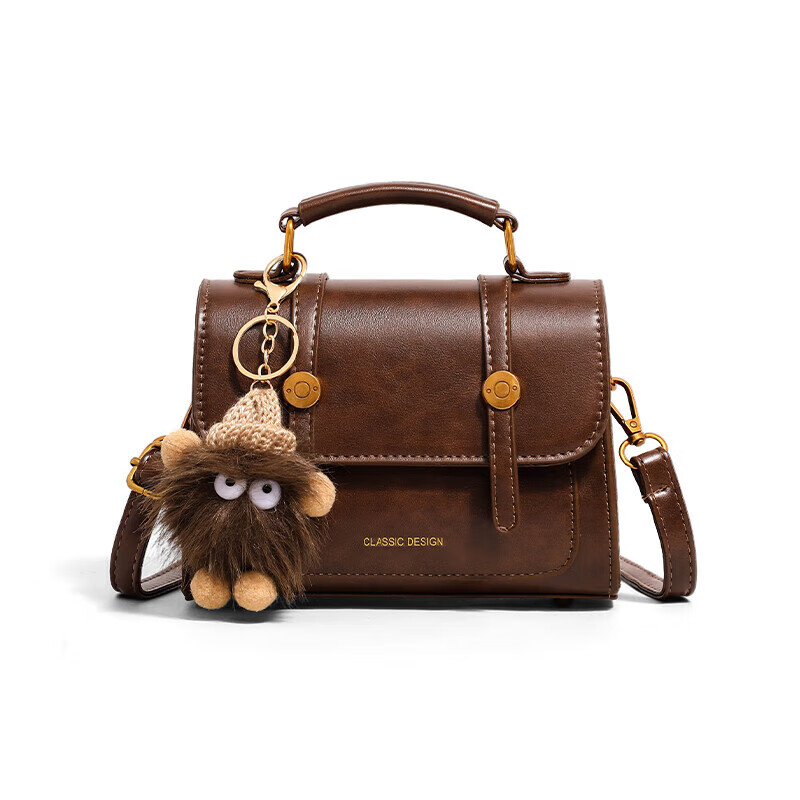 Viney bag women's leather cross-body Cambridge bag light luxury single shoulder small square bag birthday New Year's Day gift for girls and girlfriends