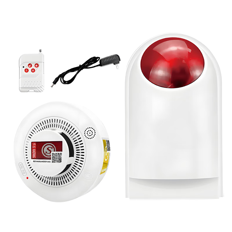 Polyxin Wireless Sound and Light Smoke Alarm Smoke Sensor Alarm Fire 3C Certified Warehouse Fire Smoke Alarm Detection Alarm