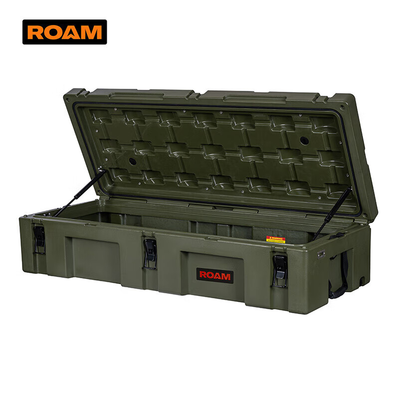 ROAM roof three-proof box 83L rotomolding box outdoor vehicle storage box rescue tool box equipment equipment box 122 black password lock