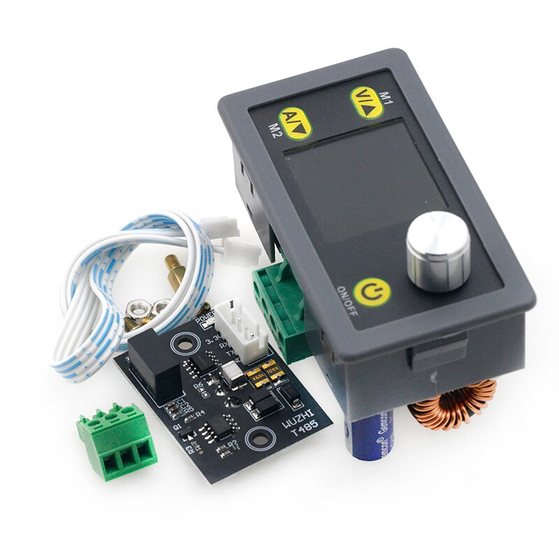 Adjustable CNC DC regulated power supply with LCD display voltage and ammeter constant voltage and constant current step-down module multi-interface non-communication version