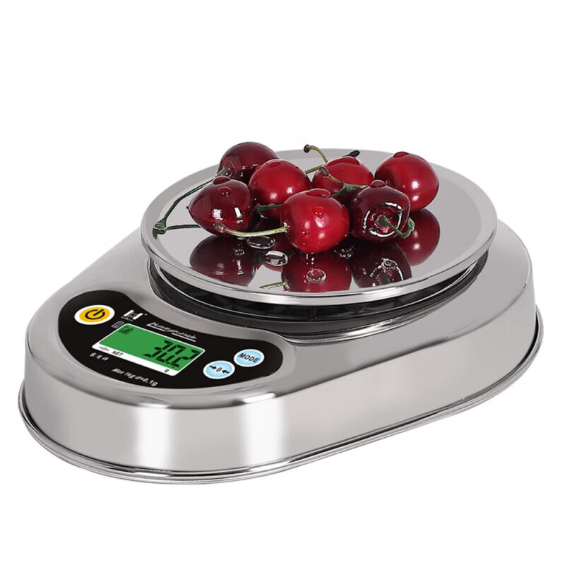 MIEHONE 2025 New Traditional Chinese Medicine Electronic Scale Pharmacy Special with Tray Yueheng Stainless Steel Kitchen Electronic Scale 0.1g Accuracy 0.5g Flat Plate + Stainless Steel Bowl 3kg