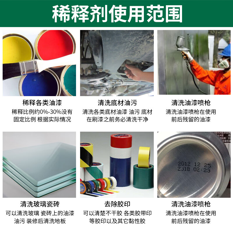 Four sea-based glue removal diluent paint universal diluent to remove offset printing oil stains metal car paint thinner cleaning agent 5 kg low-odor quick-drying type
