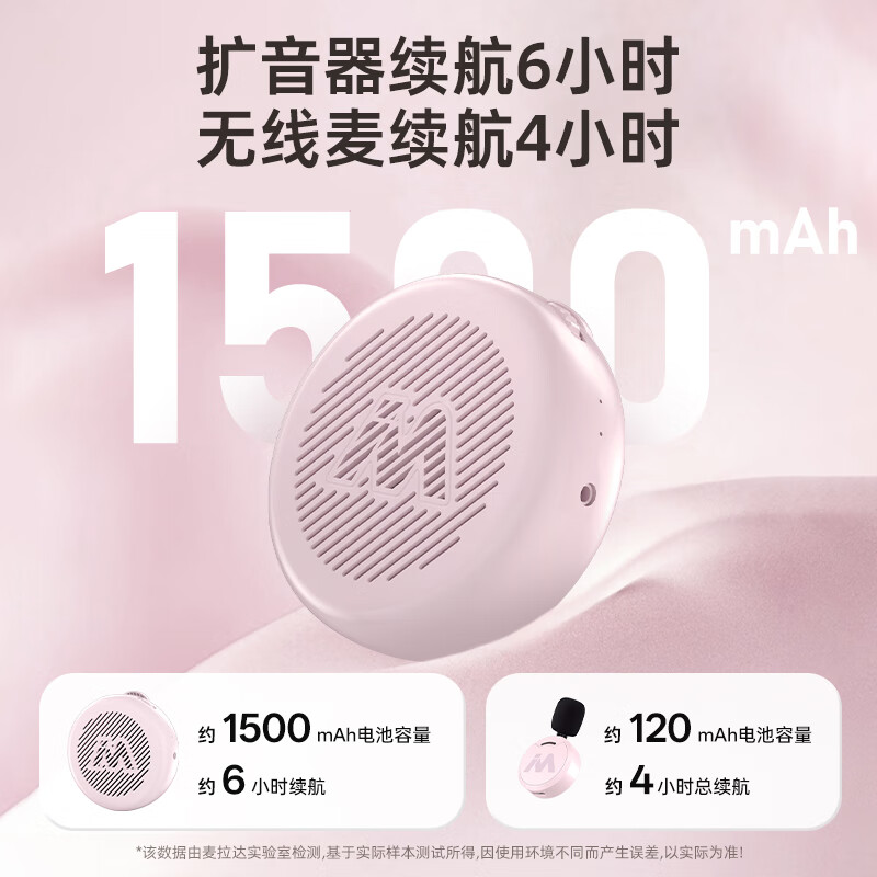 Melada Wireless Lavalier Bee Loudspeaker Teacher-Special Teacher Classroom Horn Anti-Howling Guide Outdoor Portable Megaphone G6mini Wireless Exclusive Edition Rock White