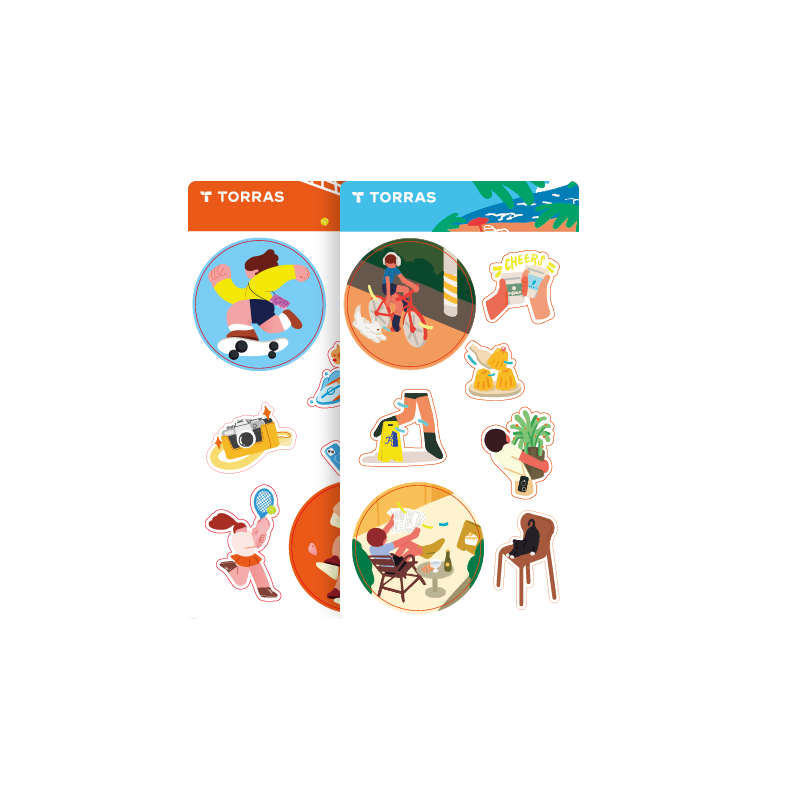 Turas brand stickers