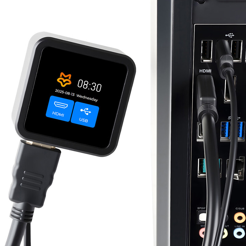 Luckfox PicoKVM remote controller RV1106G3 lightweight IP KVM operation and maintenance management tool full version (with metal casing and screen)