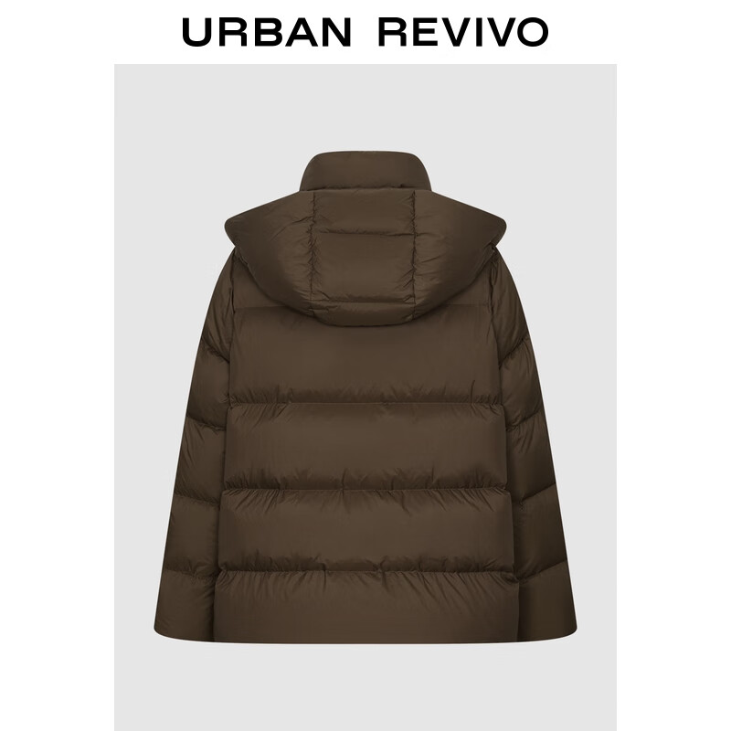 UR2025 new winter women's temperament retro hooded quilted pocket down jacket UWM150042