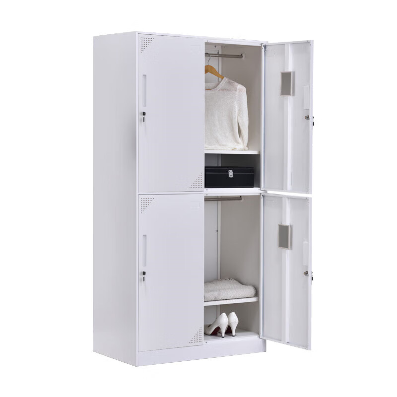 Zhenyuan ZY-GYGC-15 disassembly locker narrow side storage cabinet pure white four doors 900*500*1850mm steel platform