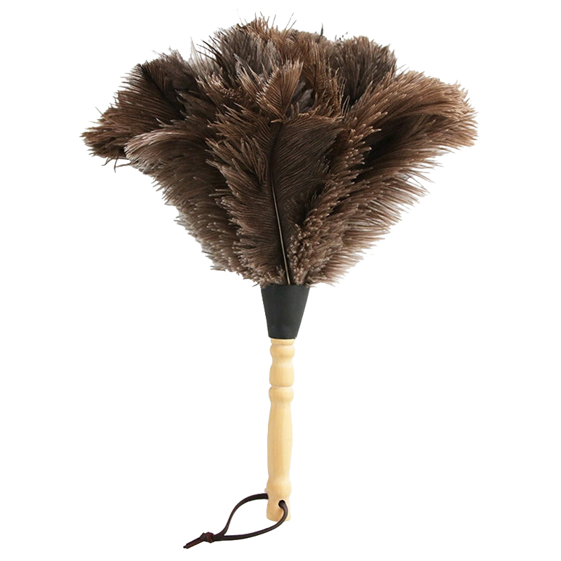 Kelibang Feather Duster Ostrich Feather Dust Duster Non-shedding Dust Sweeping Thickened Dust Duster Cleaning KB1107