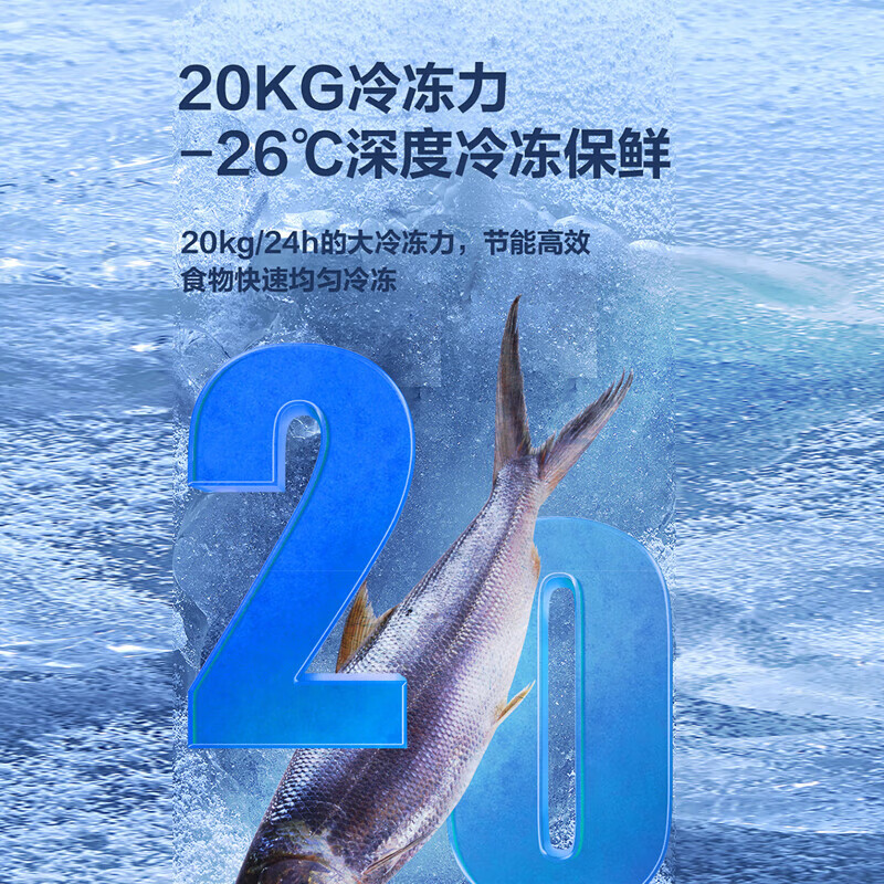 Xinfei 201L single-temperature household refrigerator freezer freezer first-level energy-saving wide-range temperature variable BC/BD-201KHAT