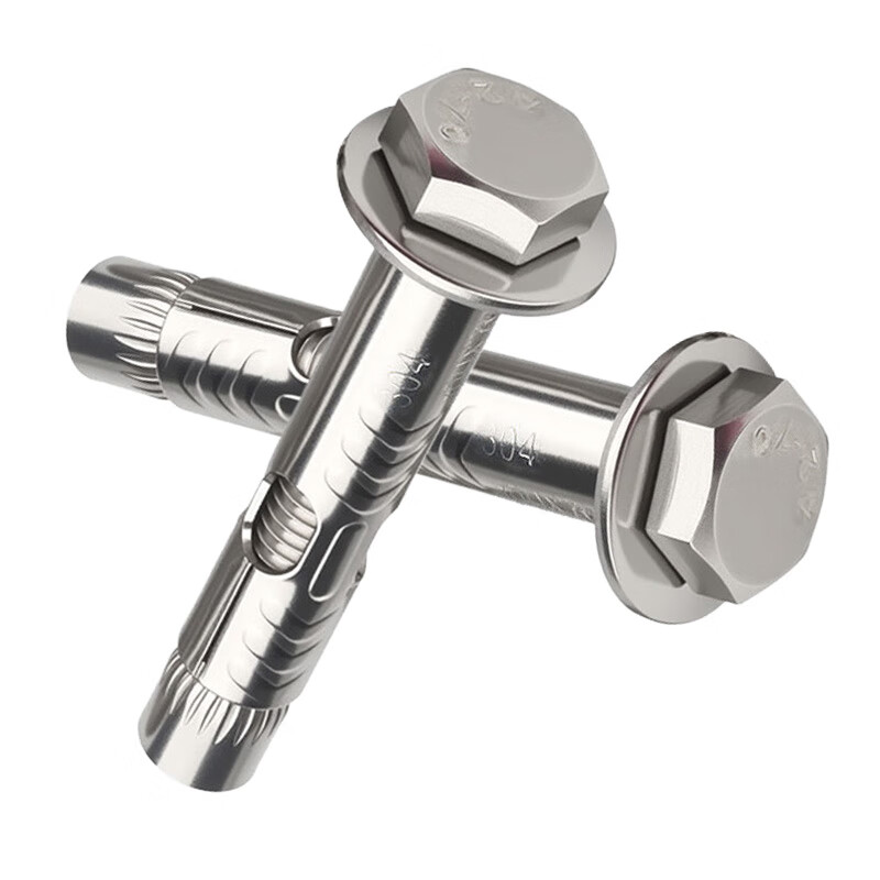 Yonglishang 304 stainless steel external hexagonal internal expansion screw pull-out built-in bolt tube 6*60 (5 pcs)