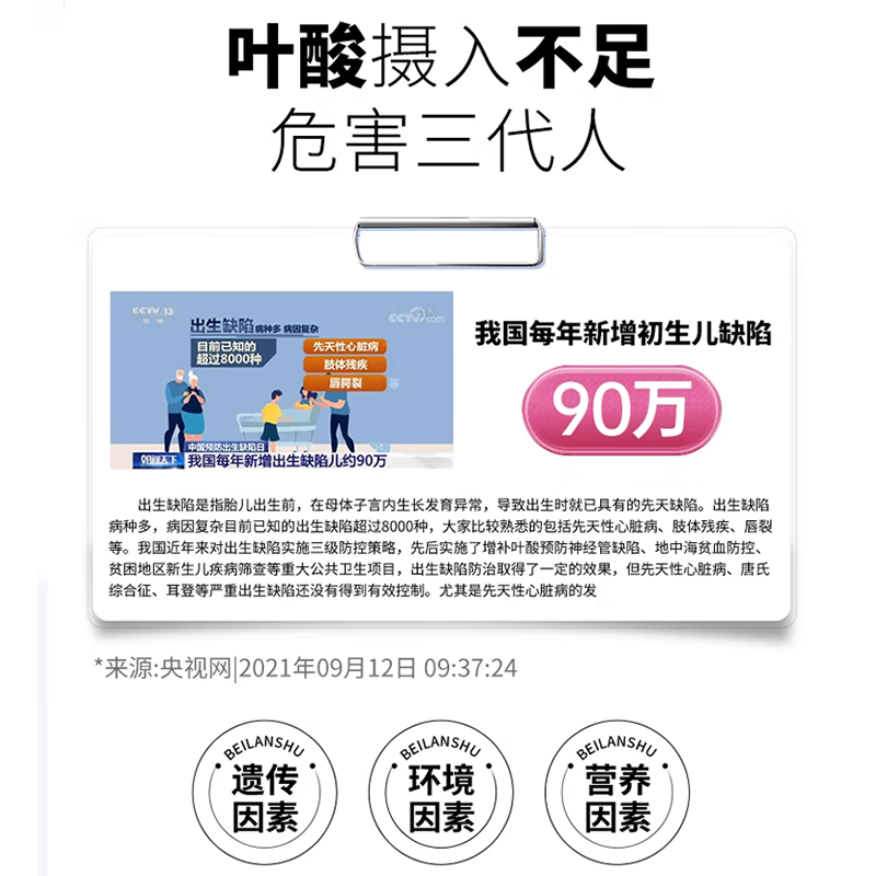 MOIHANR German brand active folic acid iron supplement for pregnant women, unisex for pregnant women, nutritional deficiencies prevention in early, middle and late pregnancy