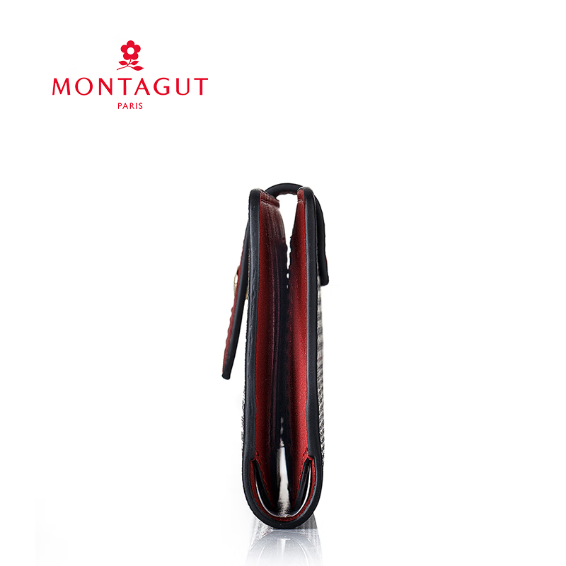 Montagut Wallet Women's Long Multifunctional Versatile Women's Personalized Clutch Two-fold Women's Premium Card Holder Gray R2512541531