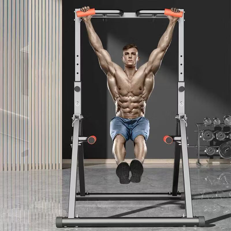 MPPMCK floor-standing horizontal bar home pull-up device indoor children adult students high school entrance examination floor-standing folding single and parallel bars black luxury floor-standing folding model