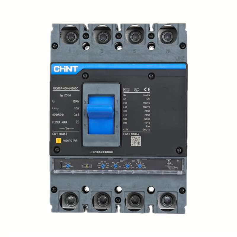 Chint molded case circuit breaker 3P NXMS-160A 250A 400A 630A 1000A 1250A1600 NXMS-400H/3300 400A