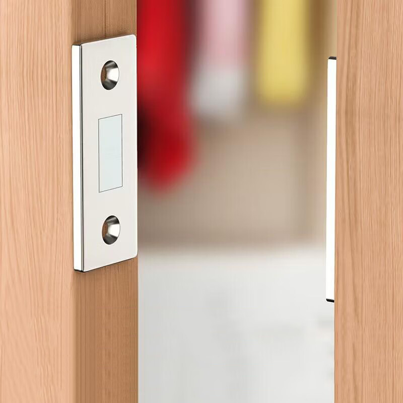 Initial punch-free magnetic sliding door wardrobe door self-absorbing magnetic strip patch absorber invisible sliding door magnet strong magnetic door absorber 2 pack (small hardware)