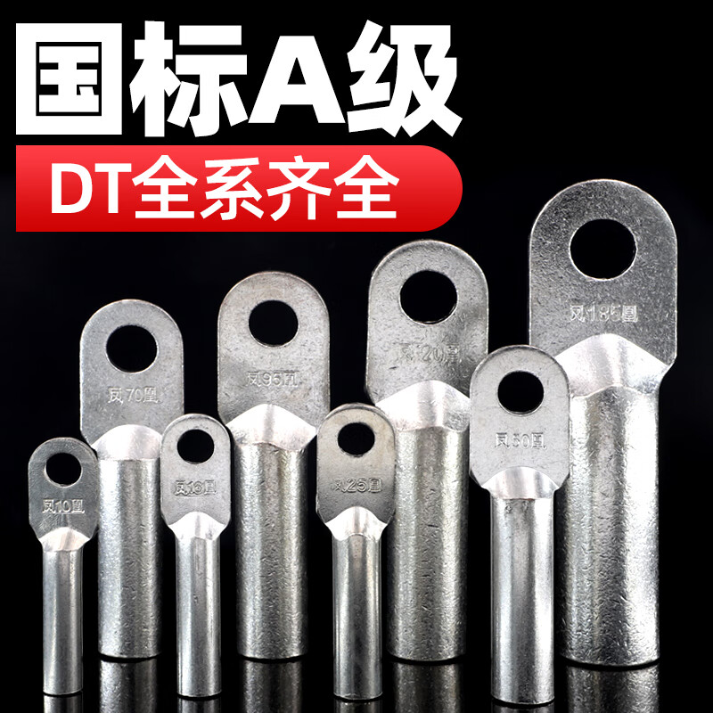 Phoenix DT copper terminal block national standard A grade tinned copper connector copper nose copper wire lug cable nose DT-240 Phoenix grade A tinned