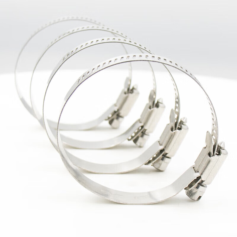 Wynn American style clamp 304 stainless steel hose clamp water pipe clamp pipe buckle fixed pipe clamp 6--12mm (10 pieces)