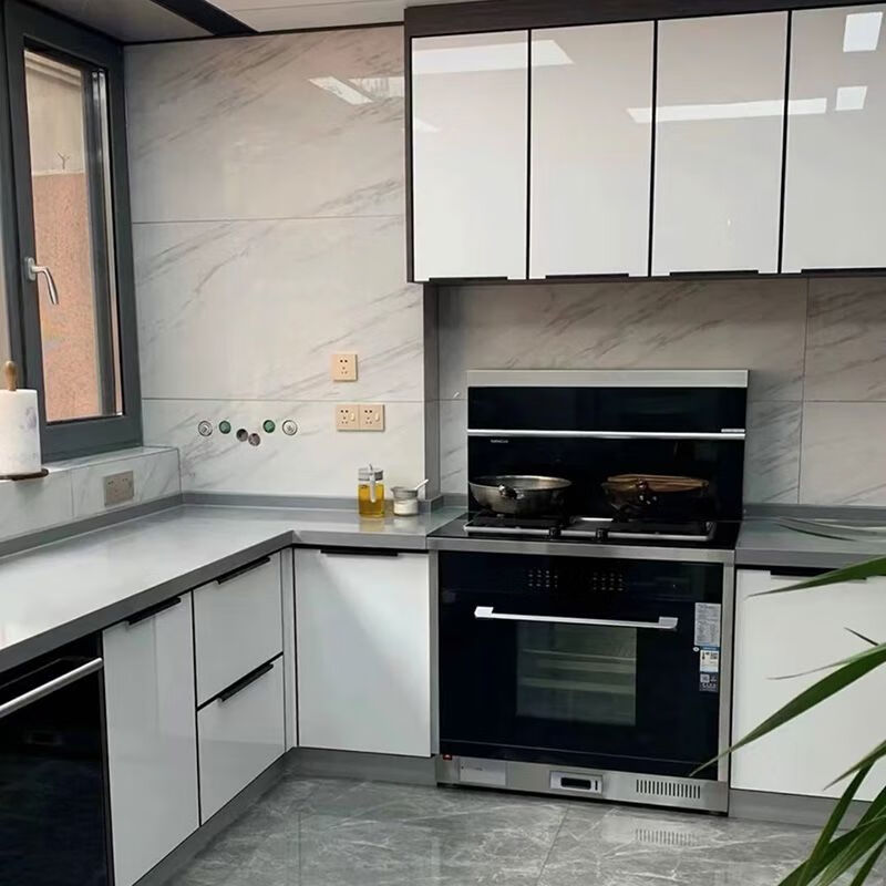 Jieyunmao cabinet door customized skin-feel wardrobe door PET high-gloss door panel customized European pine board cabinet door solid wood shoe cabinet wine cabinet door PET white veneer particle board base material