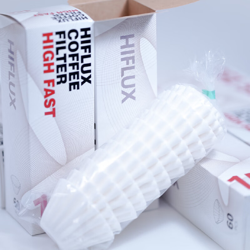 Captain George HIFLUX Korean Lysel cotton fiber coffee hand-brew filter paper fast high extraction rate cake filter paper wave 155/60 sheets