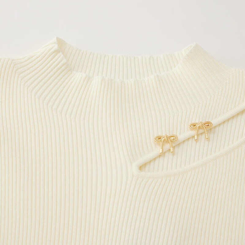 IEF/Aiyifu Slightly Fat Plus Size Women's Clothing 2025 Autumn New French Design Woolen Bottoming Clothes