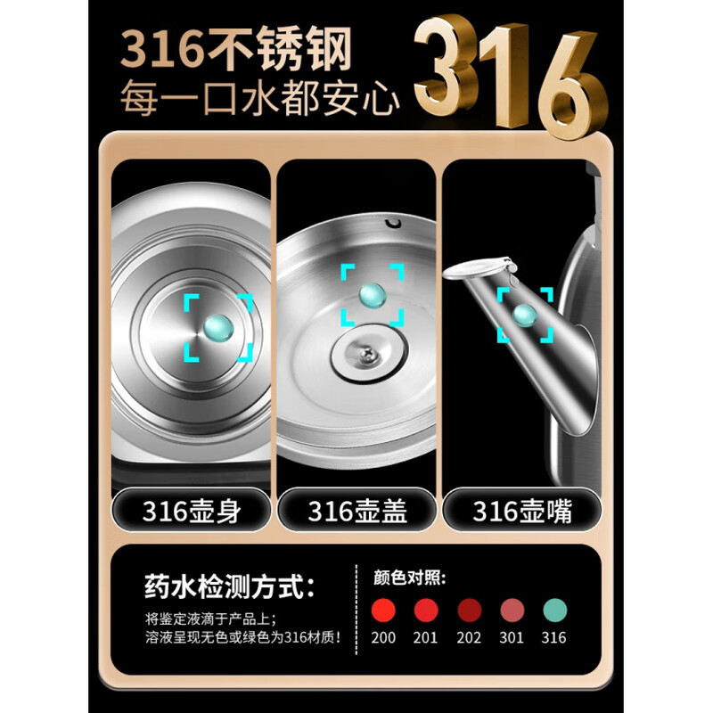 Zwilling German Seiko Quality Kettle 316 Stainless Steel Whistle Large Capacity Gas Household Hot Kettle Open Fire Boiling Water Upgraded Extra Thick 316 Stainless Steel New Whistle Kettle - 4L 5L