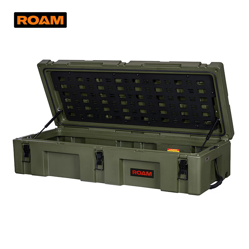 ROAM roof three-proof box 83L rotomolding box outdoor vehicle storage box rescue tool box equipment equipment box 122 black password lock