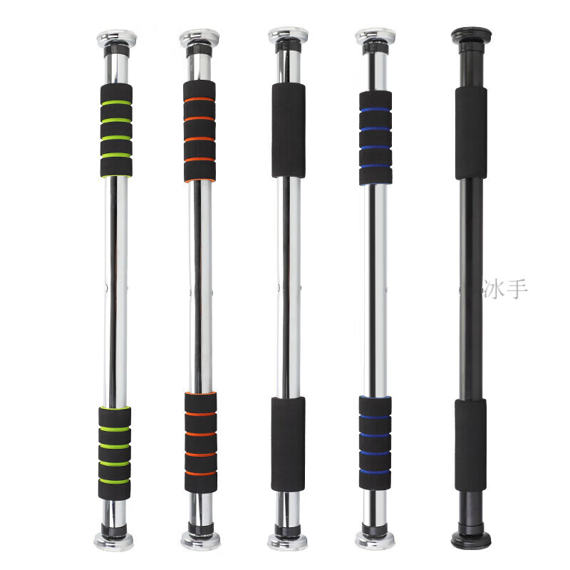 Xu Qixing's home indoor adult fitness equipment without punching the door horizontal bar pull-up door frame trainer color installation-free thickened bar (64-100cm)