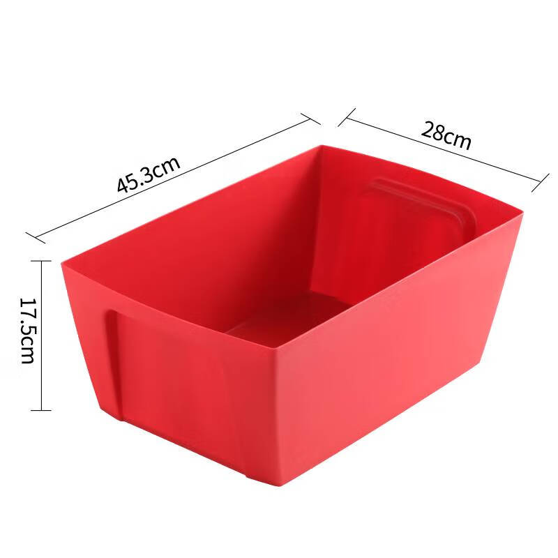 Wing Fantasy thickened plastic rectangular ice bucket beer bucket beer basket beer frame beer box bar wine box handleless square 24-pack - red